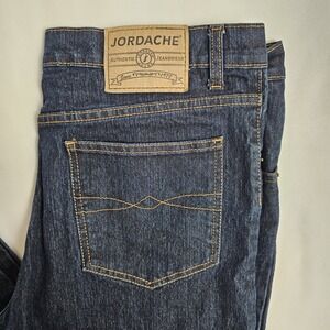 Vtg 90s Jordache Denim Blue Jeans Stretch Dark Wash Size 15  34x31